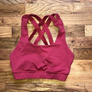 Lululemon red energy bra